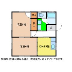 グレープハウス壱番館の物件間取画像